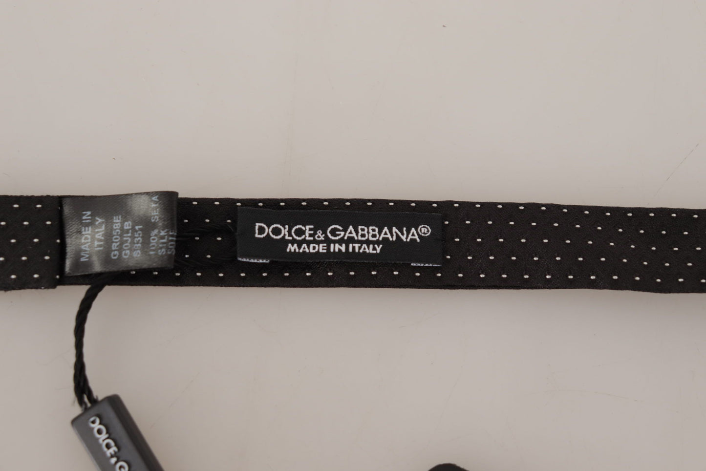 Dolce & Gabbana Elegant Silk Polka Dot Bow Tie