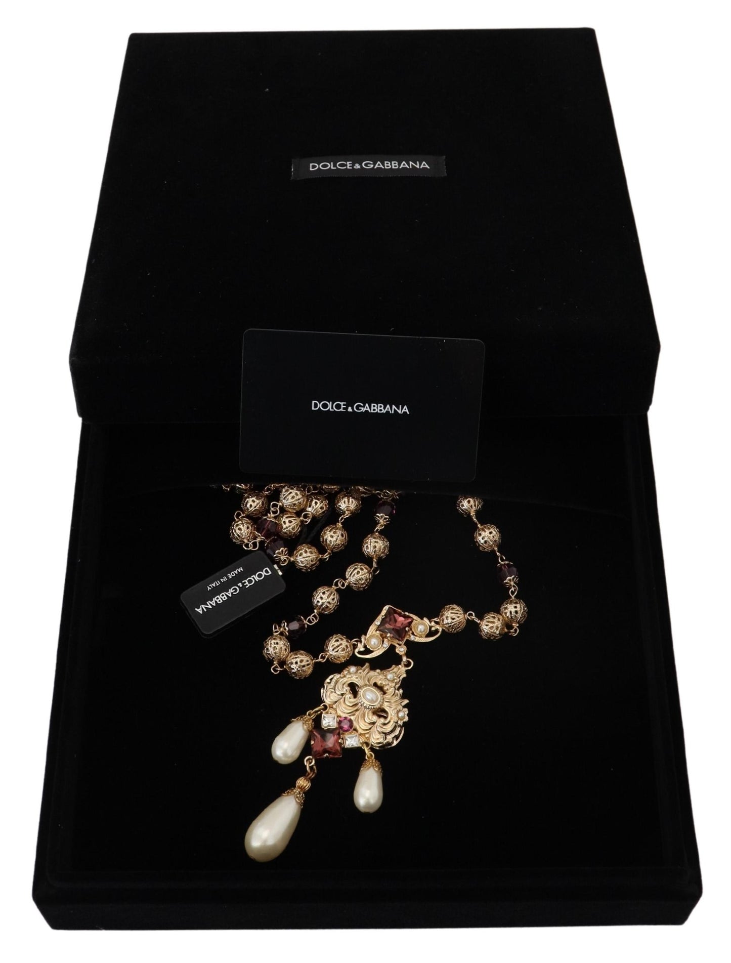 Dolce & Gabbana Opulent Sicilian Charm Statement Necklace