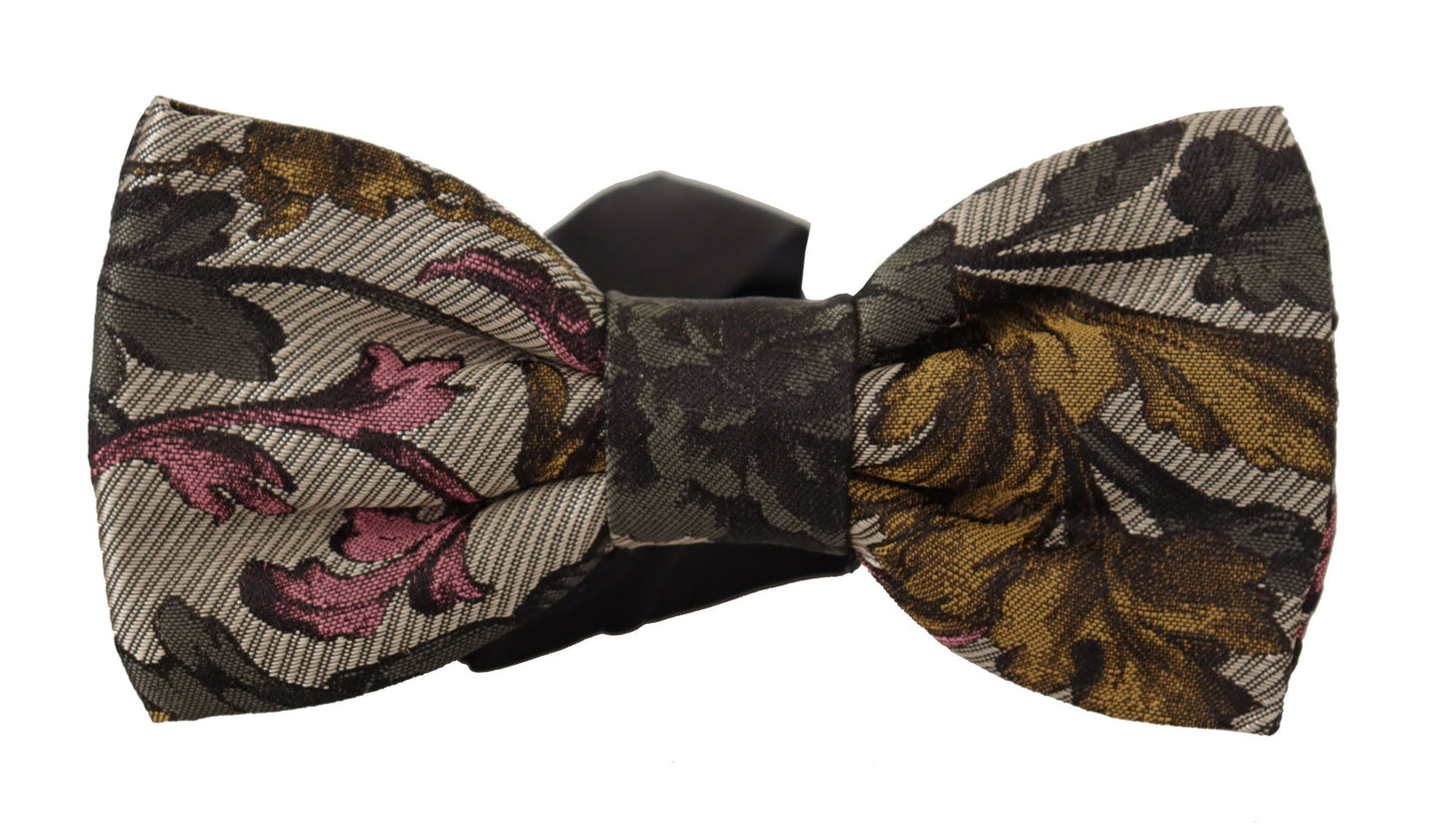 Dolce & Gabbana Elegant Multicolor Silk Bow Tie