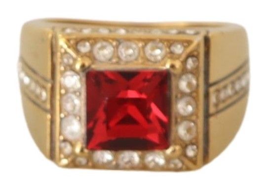 Dolce & Gabbana Regal Baroque Red Crystal Ring