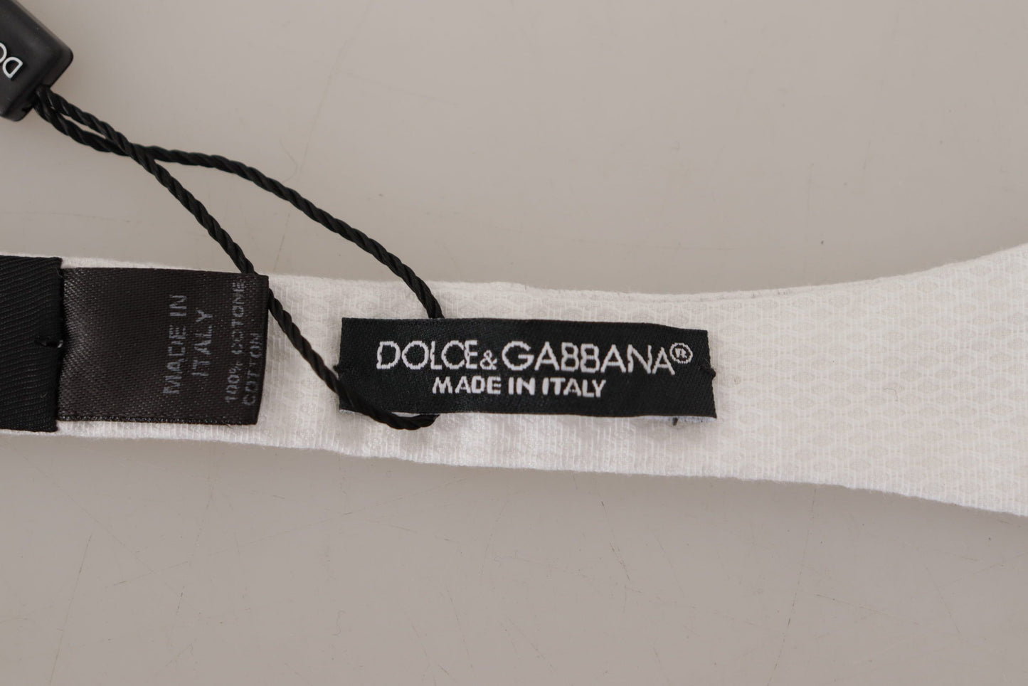 Dolce & Gabbana Elegant White Silk Tie for Sophisticated Gentlemen