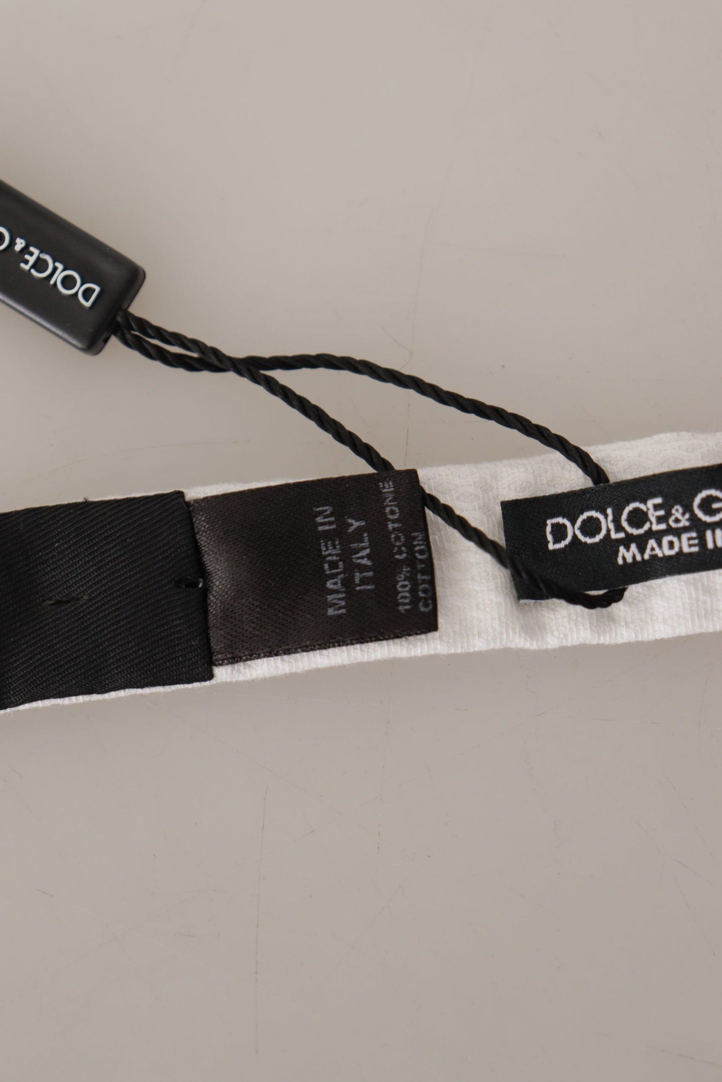 Dolce & Gabbana Elegant White Silk Tie for Sophisticated Gentlemen