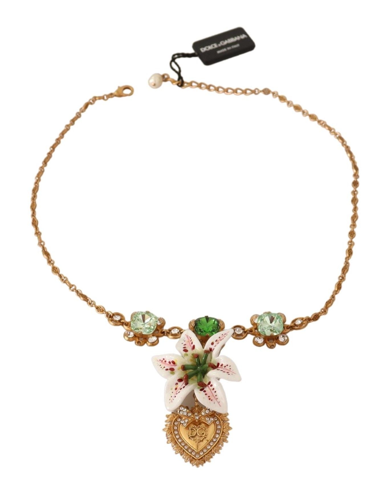 Dolce & Gabbana Charm Delight Floral Motif Necklace