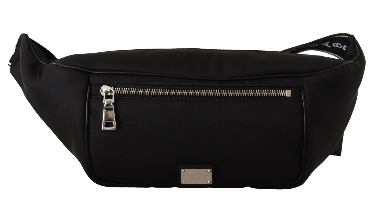 Dolce & Gabbana Elegant Black Waist Belt Bag