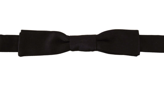 Dolce & Gabbana Elegant Black Silk Bow Tie