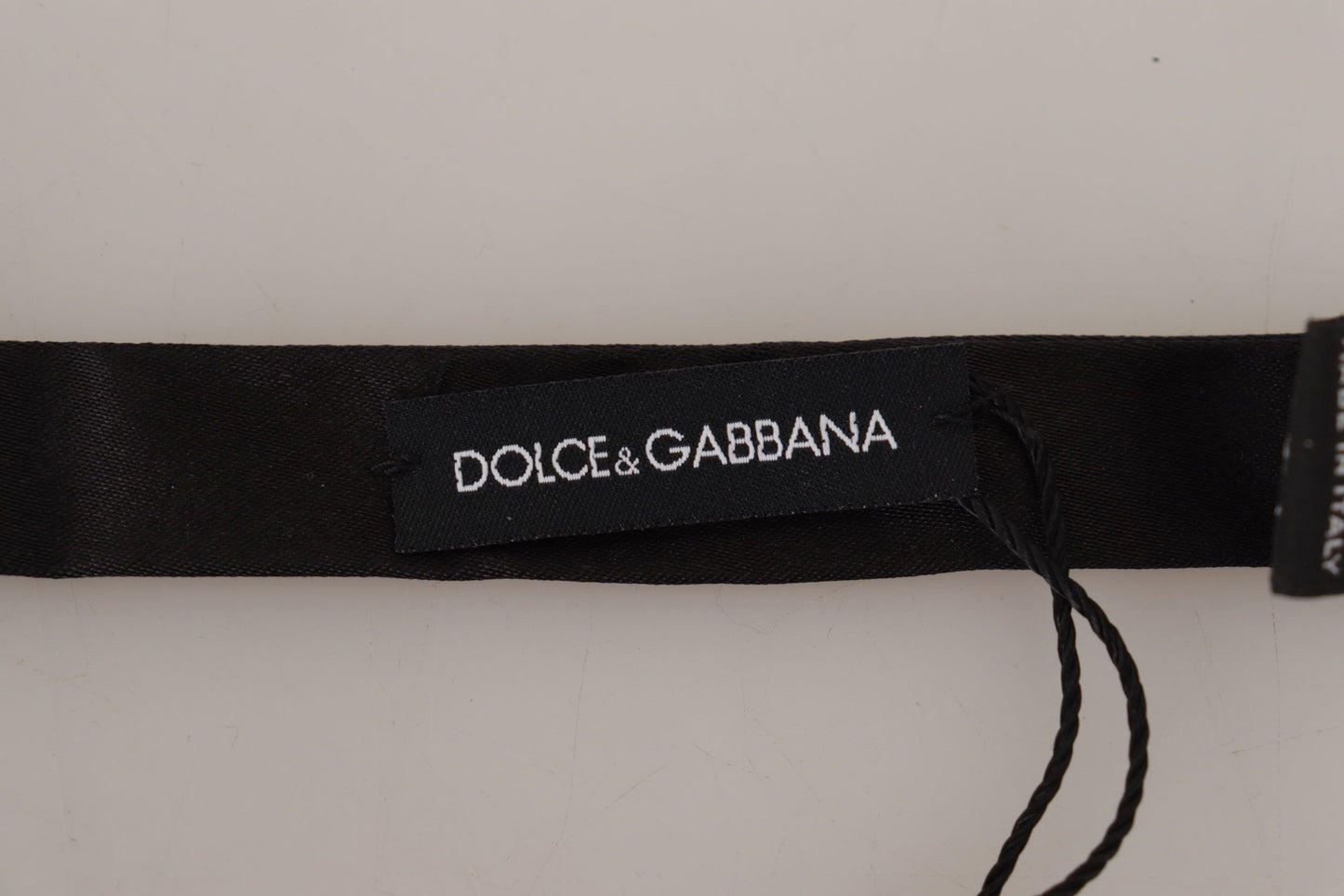 Dolce & Gabbana Elegant Black Silk Bow Tie