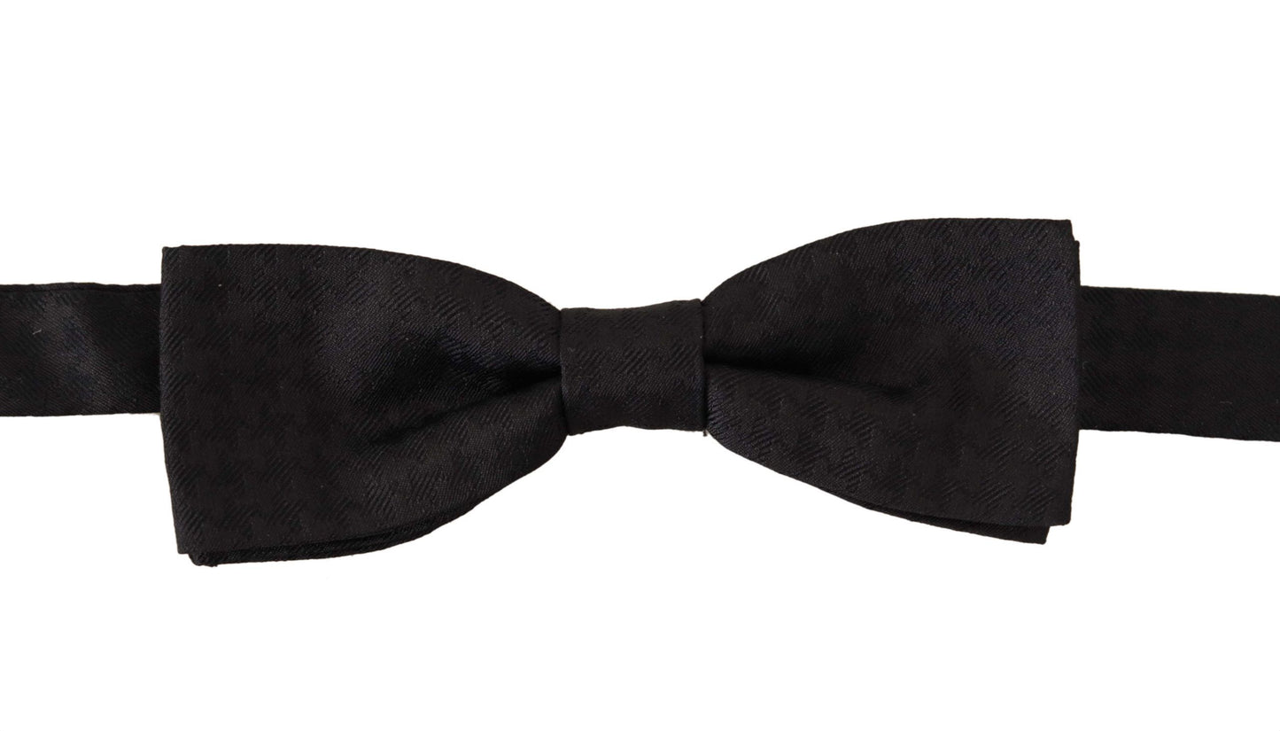 Dolce & Gabbana Elegant Black Silk Bow Tie