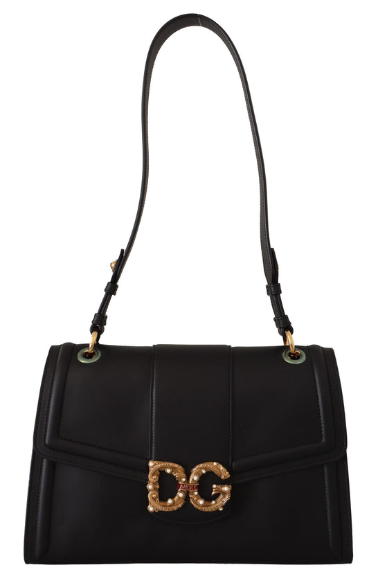 Dolce & Gabbana Elegant Amore Leather Shoulder Purse