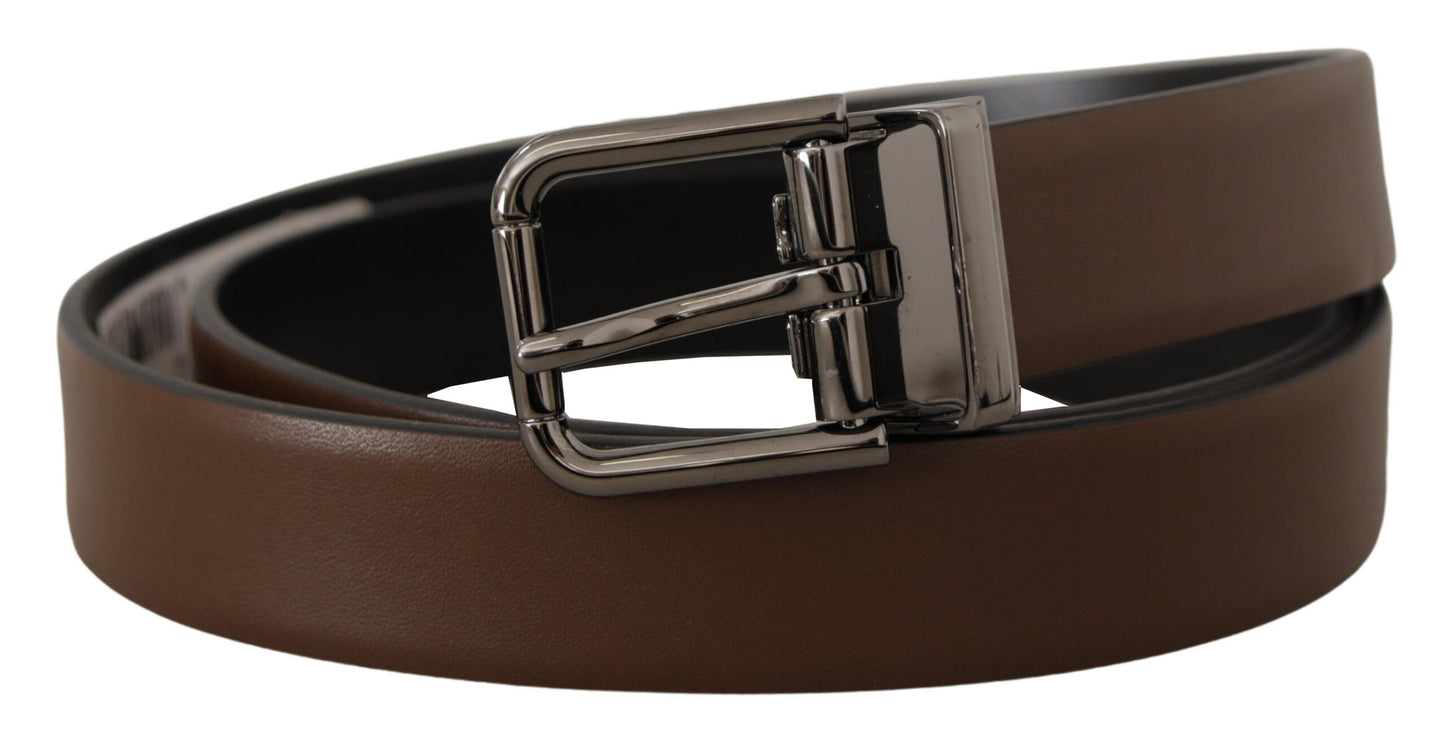 Dolce & Gabbana Classic Brown Leather Belt