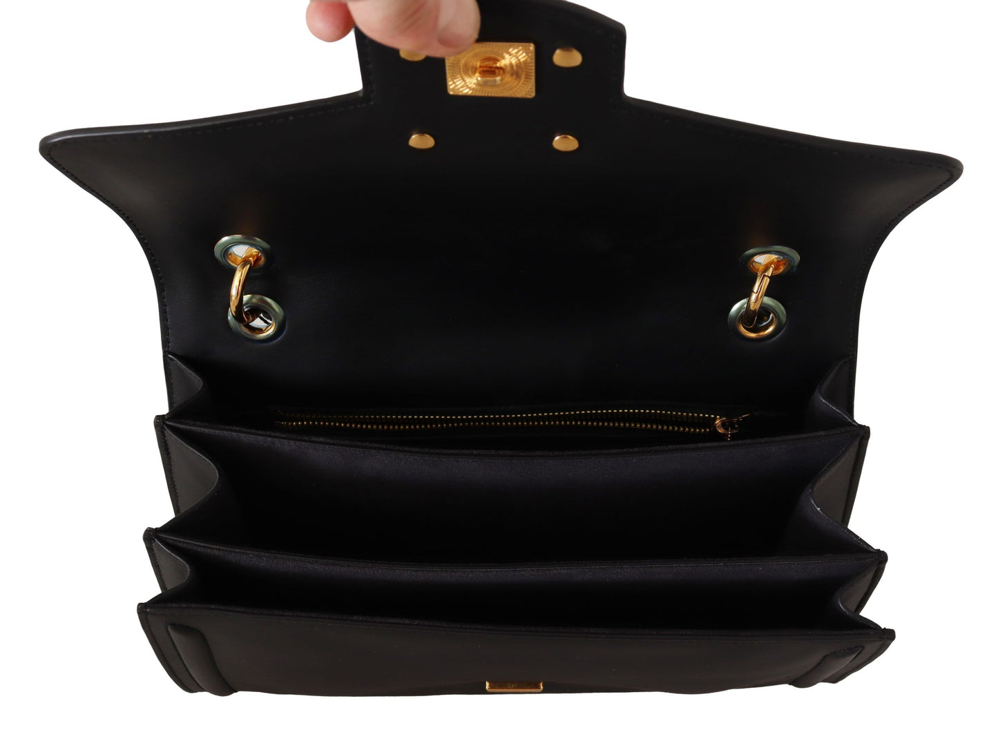 Dolce & Gabbana Elegant Amore Leather Shoulder Purse