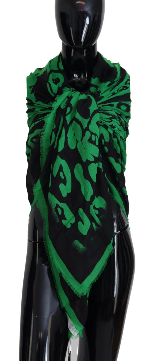 Dolce & Gabbana Elegant Green Square Scarf