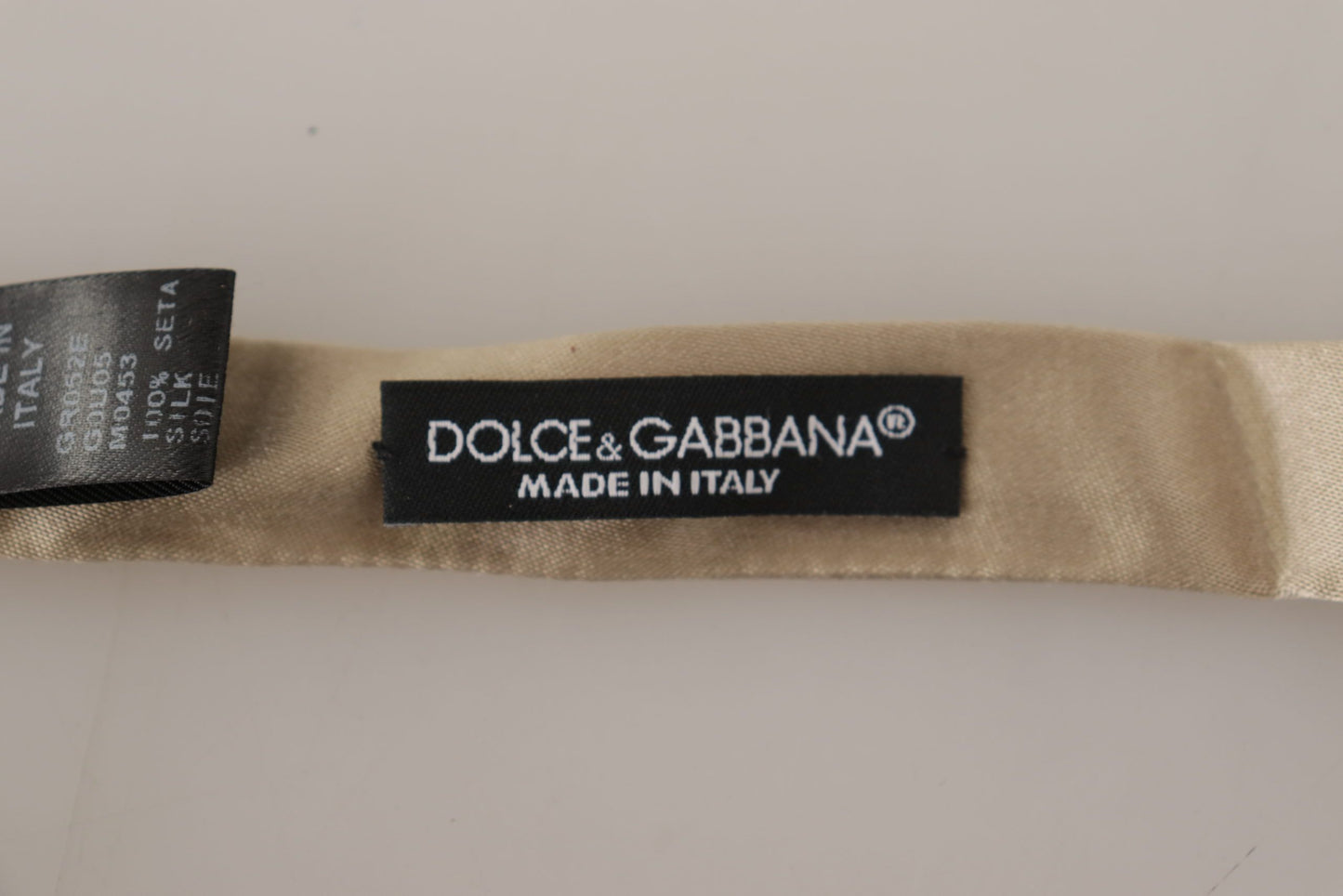 Dolce & Gabbana Dazzling Gold Silk Bow Tie