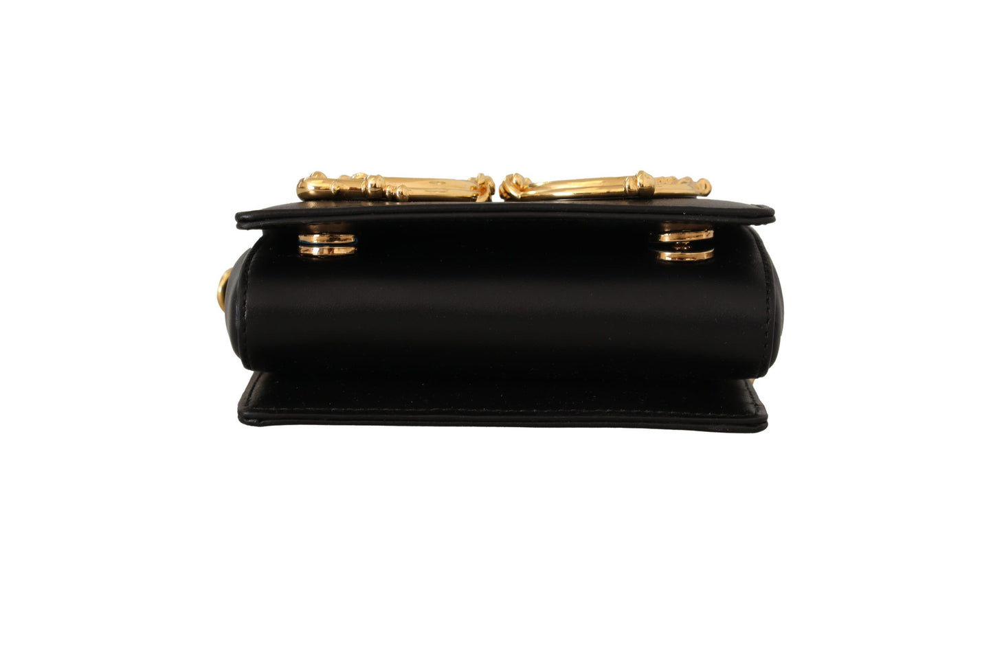 Dolce & Gabbana Elegant Micro Mini Gold Detail Evening Bag