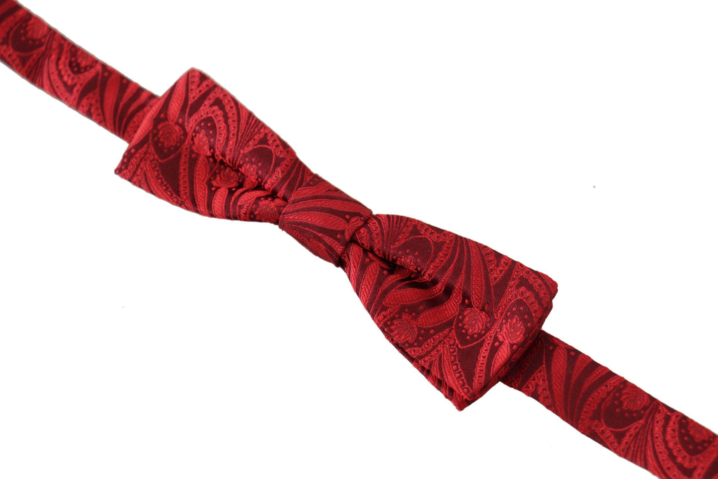 Dolce & Gabbana Elegant Red Silk Bow Tie