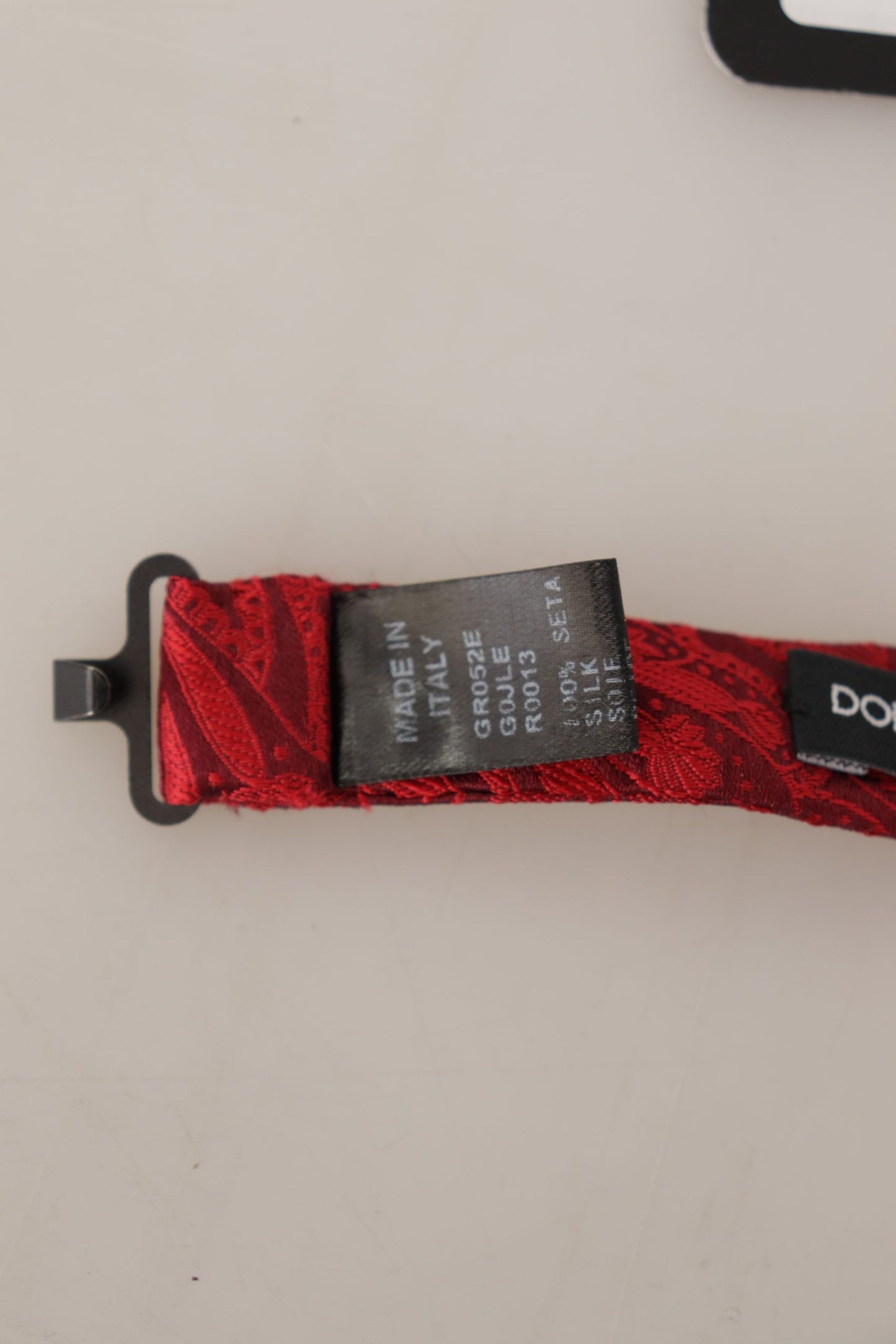 Dolce & Gabbana Elegant Red Silk Bow Tie