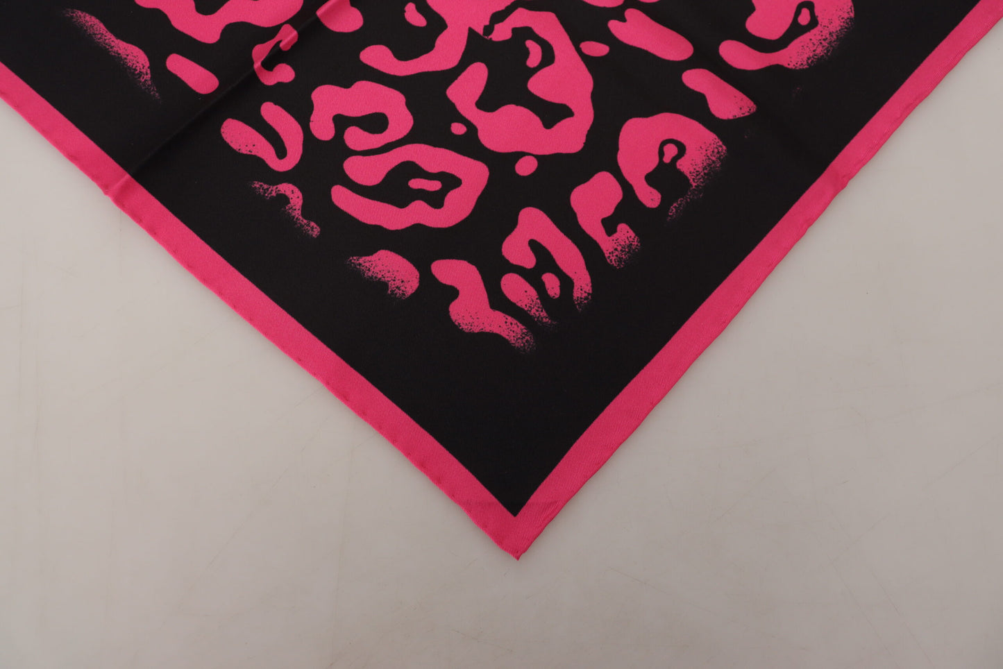 Dolce & Gabbana Elegant Pink Silk Square Scarf