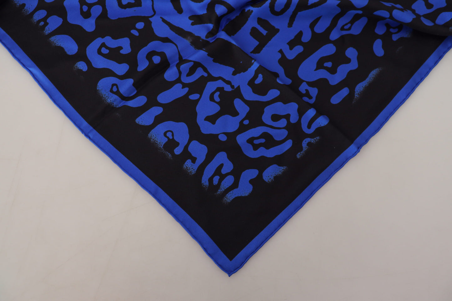 Dolce & Gabbana Elegant Silk Square Scarf in Royal Blue