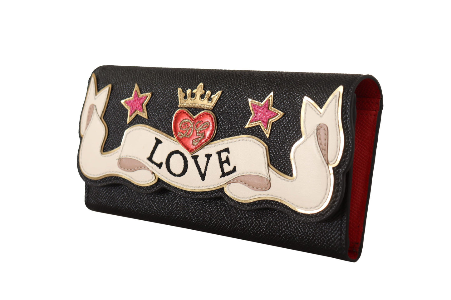 Dolce & Gabbana Chic Continental Black Leather Wallet