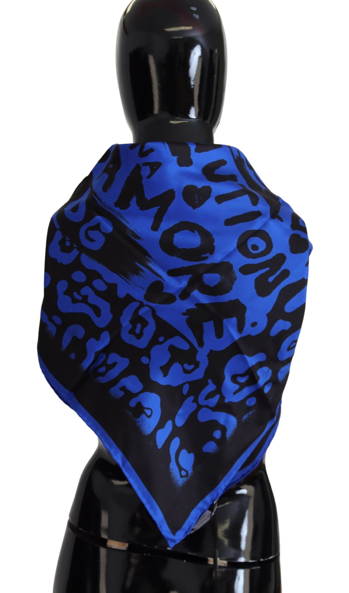 Dolce & Gabbana Elegant Silk Square Scarf in Royal Blue