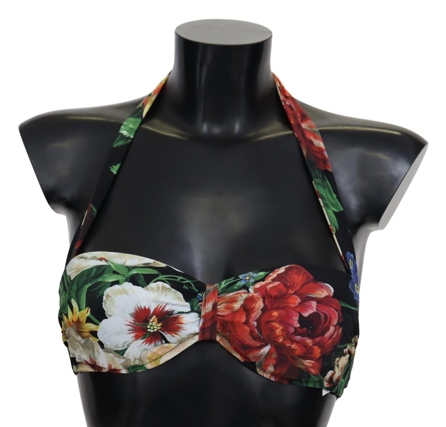 Dolce & Gabbana Chic Floral Print Bikini Top - Summer Elegance