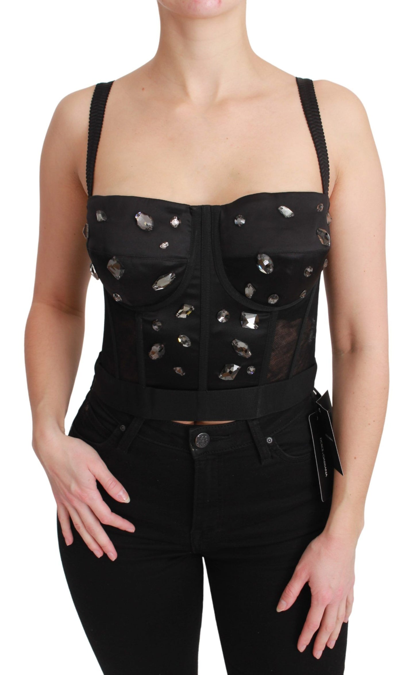 Dolce & Gabbana Elegant Sleeveless Bustier Corset Top