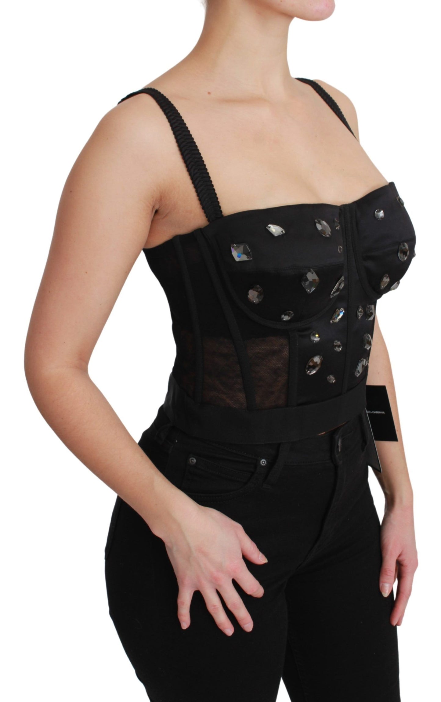 Dolce & Gabbana Elegant Sleeveless Bustier Corset Top