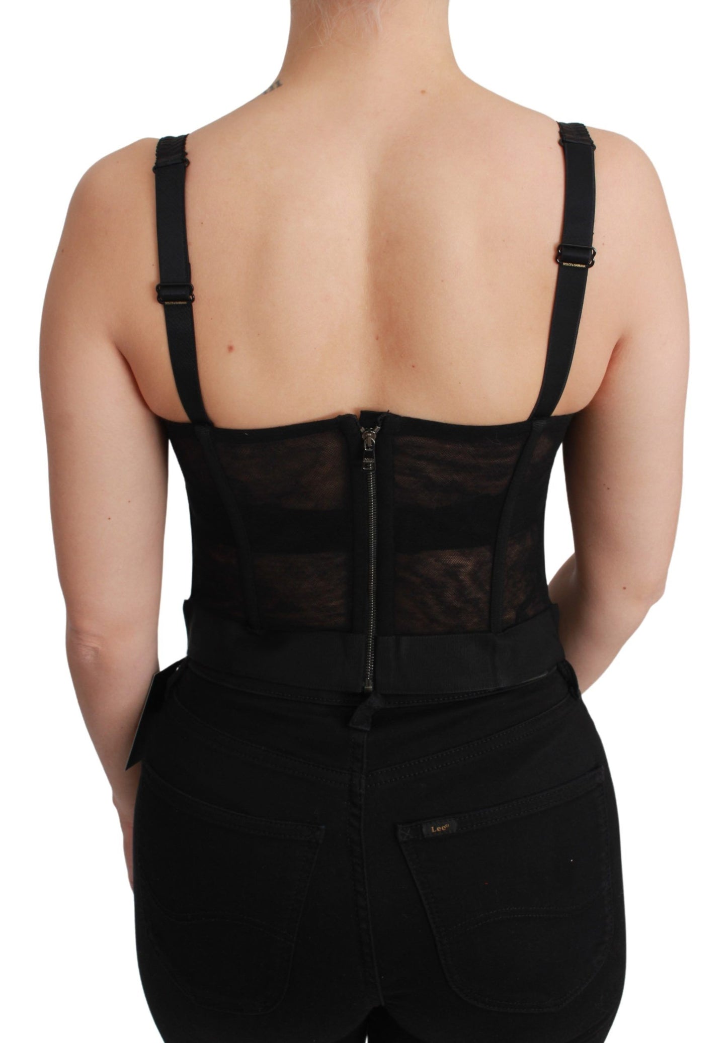 Dolce & Gabbana Elegant Sleeveless Bustier Corset Top