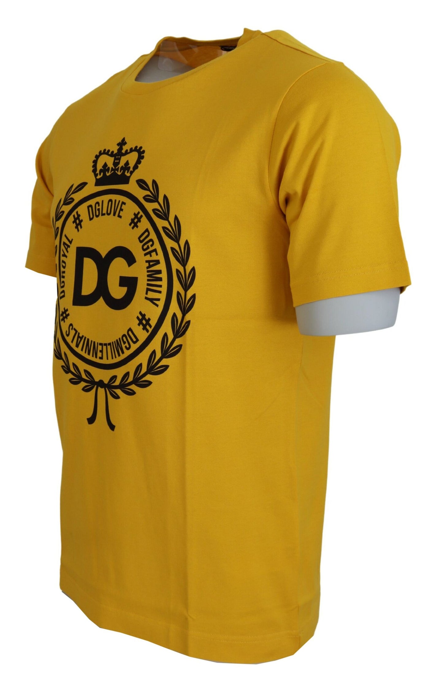 Dolce & Gabbana Elegant Dark Yellow Cotton T-Shirt