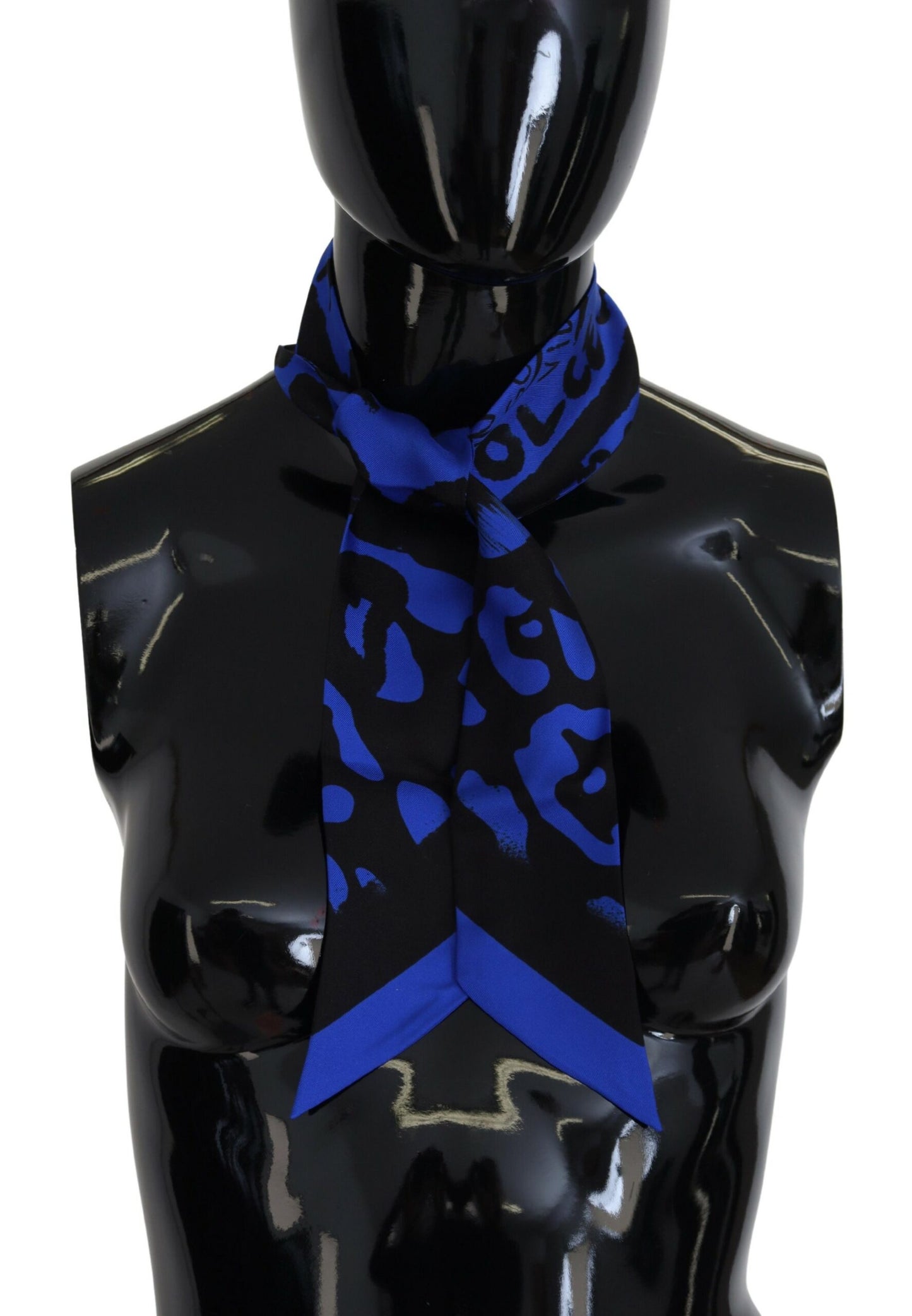 Dolce & Gabbana Elegant Silk Bandeau Scarf with Logo Print