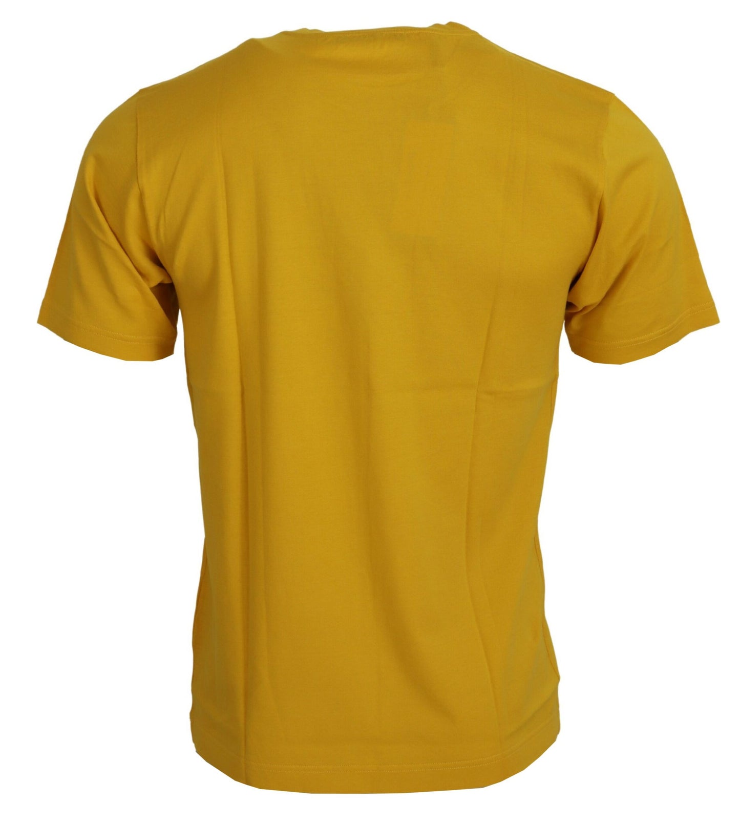 Dolce & Gabbana Elegant Dark Yellow Cotton T-Shirt