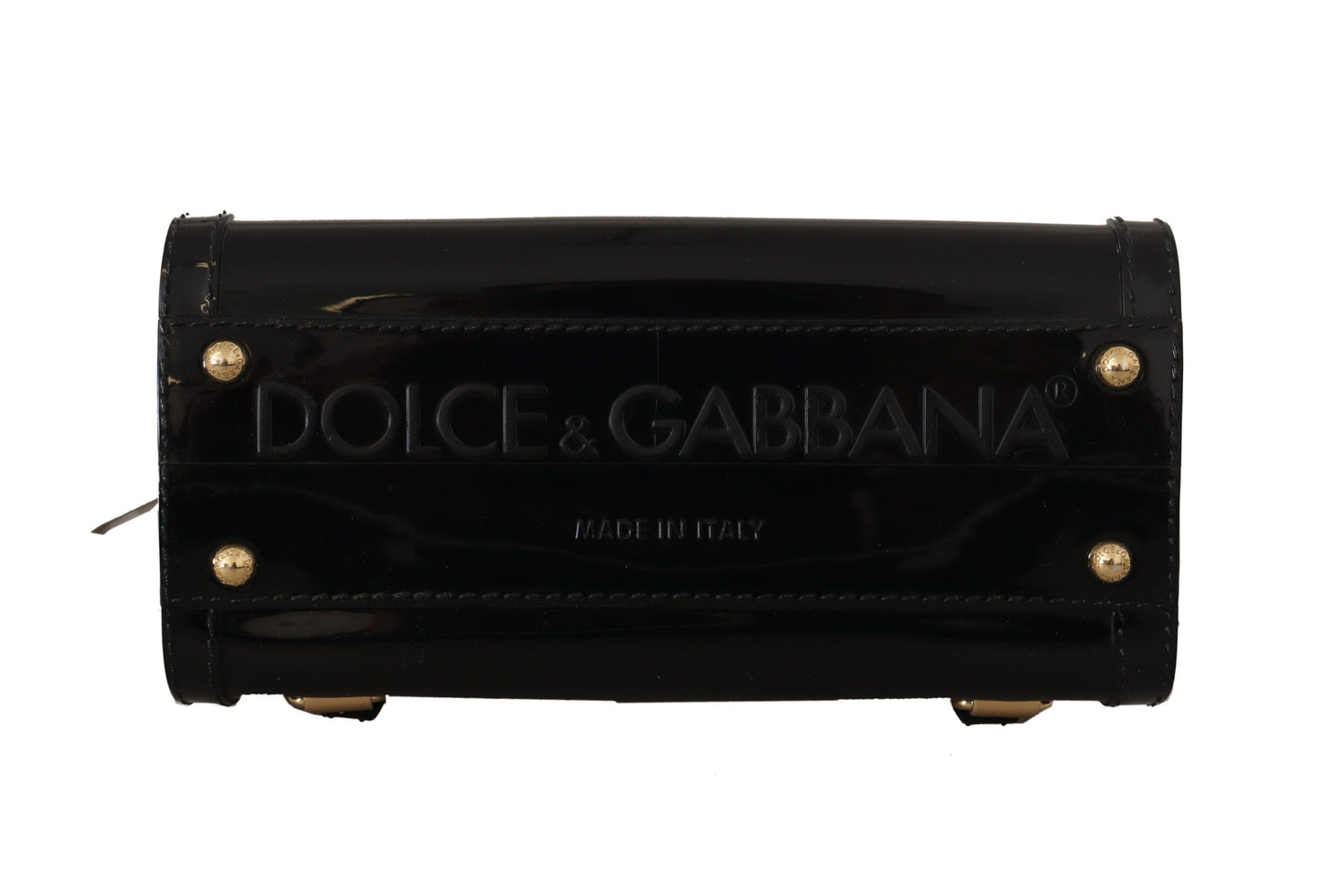 Dolce & Gabbana Elegant Black Sicily PVC Shoulder Bag