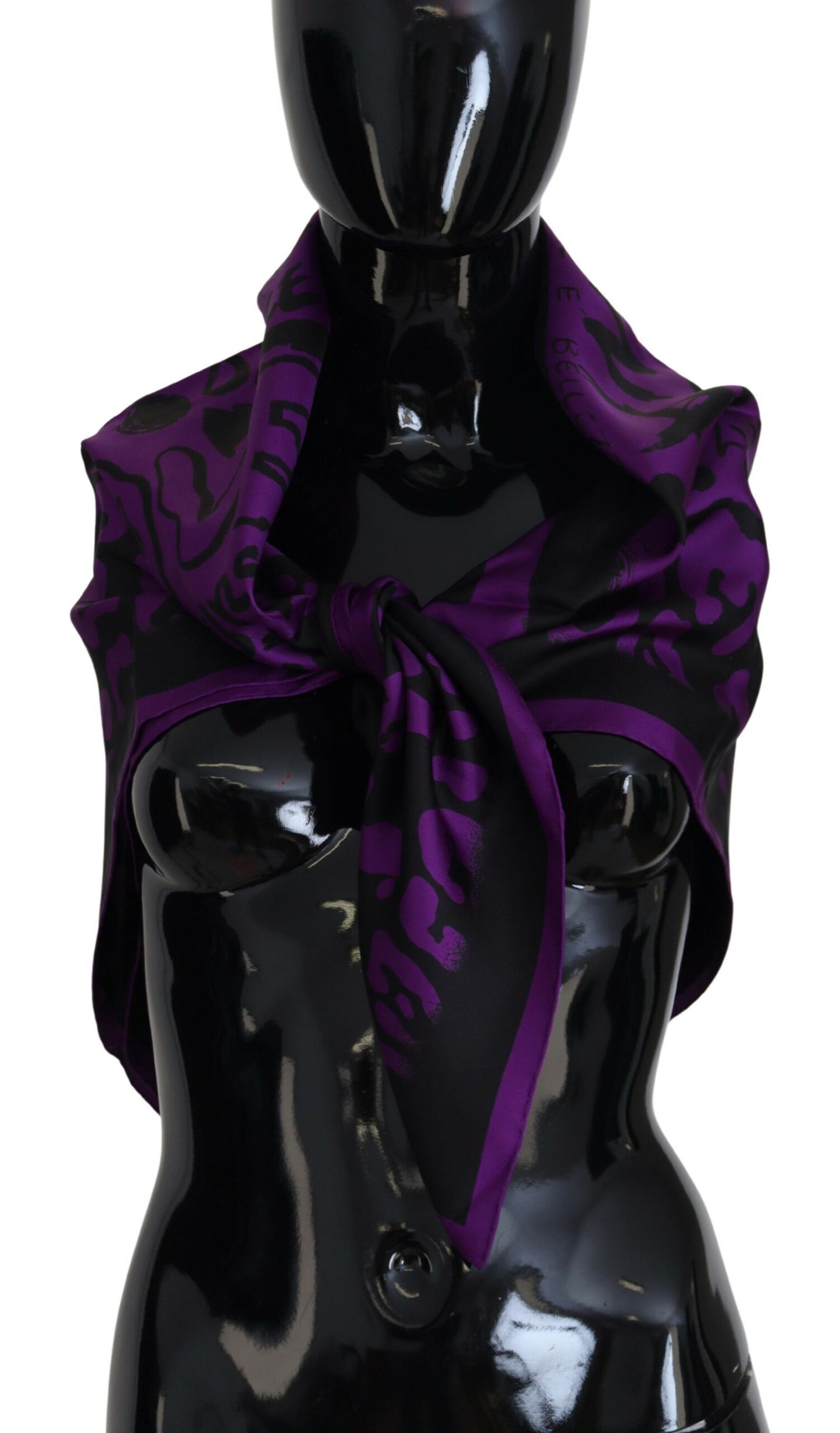 Dolce & Gabbana Elegant Silk Square Scarf in Purple