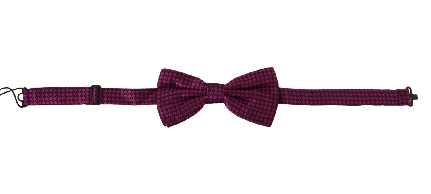 Dolce & Gabbana Elegant Purple Silk Bow Tie