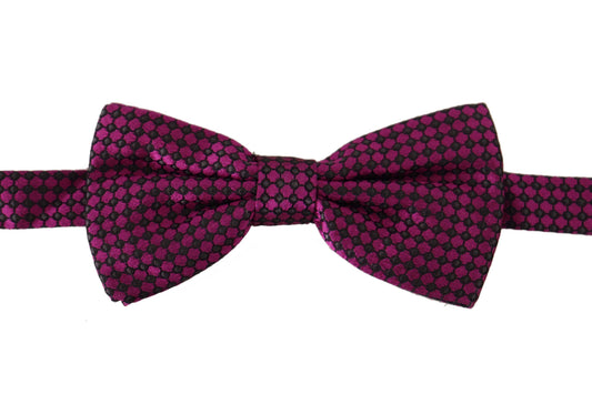 Dolce & Gabbana Elegant Purple Silk Bow Tie