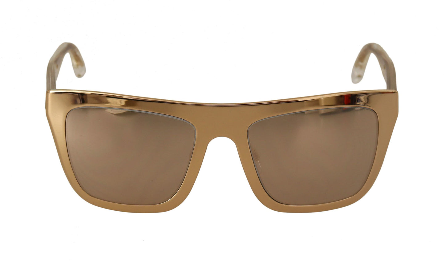 Dolce & Gabbana Elegant Gold Plated Unisex Sunglasses