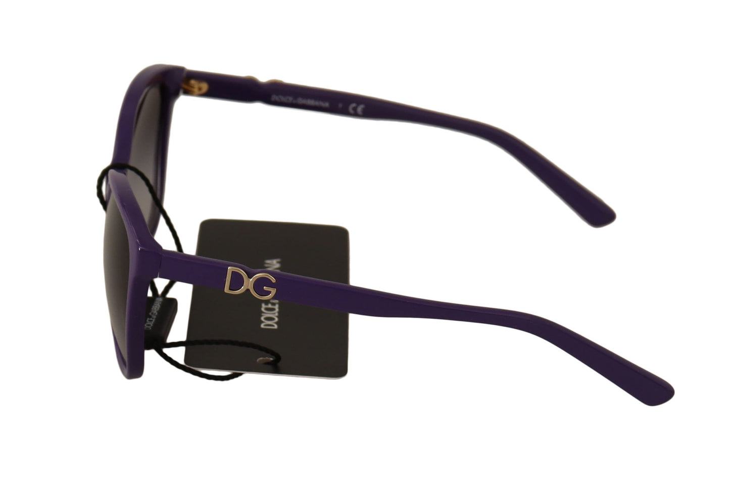 Dolce & Gabbana Elegant Purple Frame Black Lens Shades