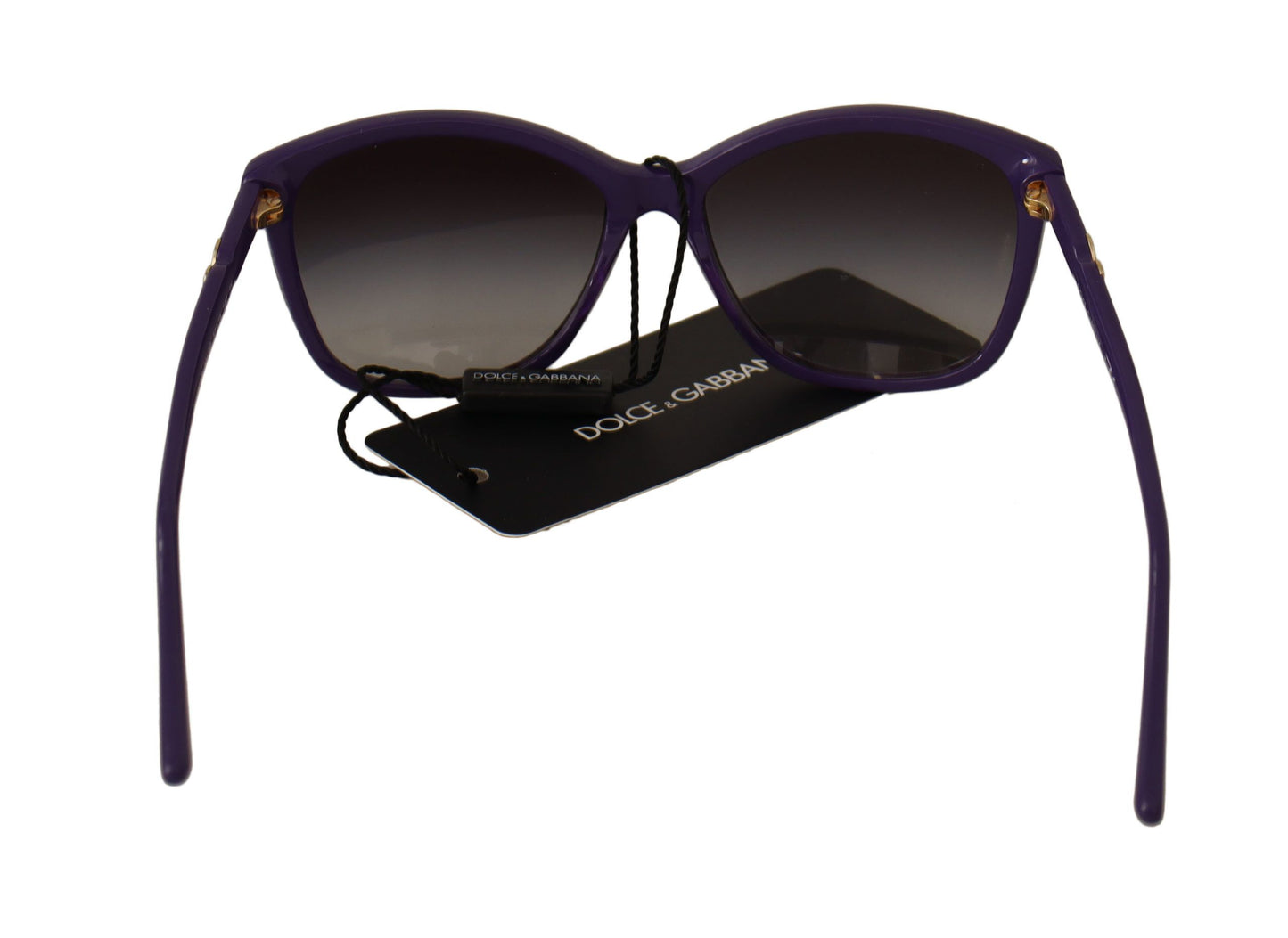 Dolce & Gabbana Elegant Purple Frame Black Lens Shades