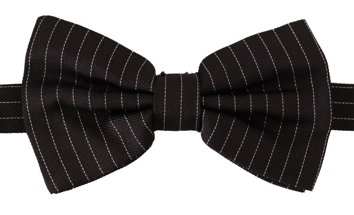 Dolce & Gabbana Exclusive Silk Black and White Bow Tie