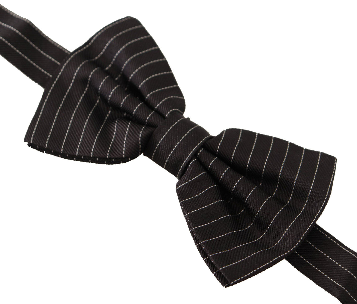 Dolce & Gabbana Exclusive Silk Black and White Bow Tie