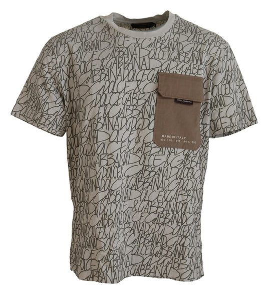 Dolce & Gabbana Elegant Beige Cotton T-Shirt