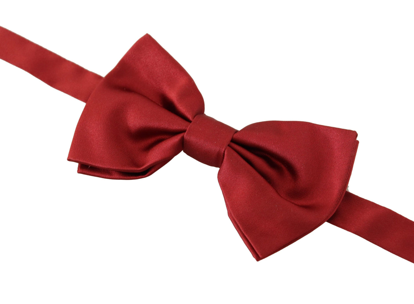 Dolce & Gabbana Elegant Silk Red Bow Tie