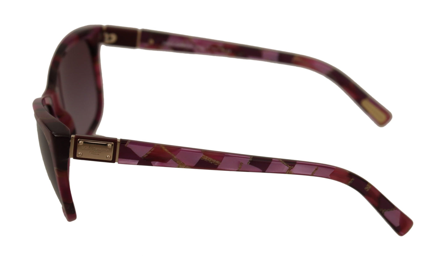 Dolce & Gabbana Elegant Purple Cat-Eye Sunglasses