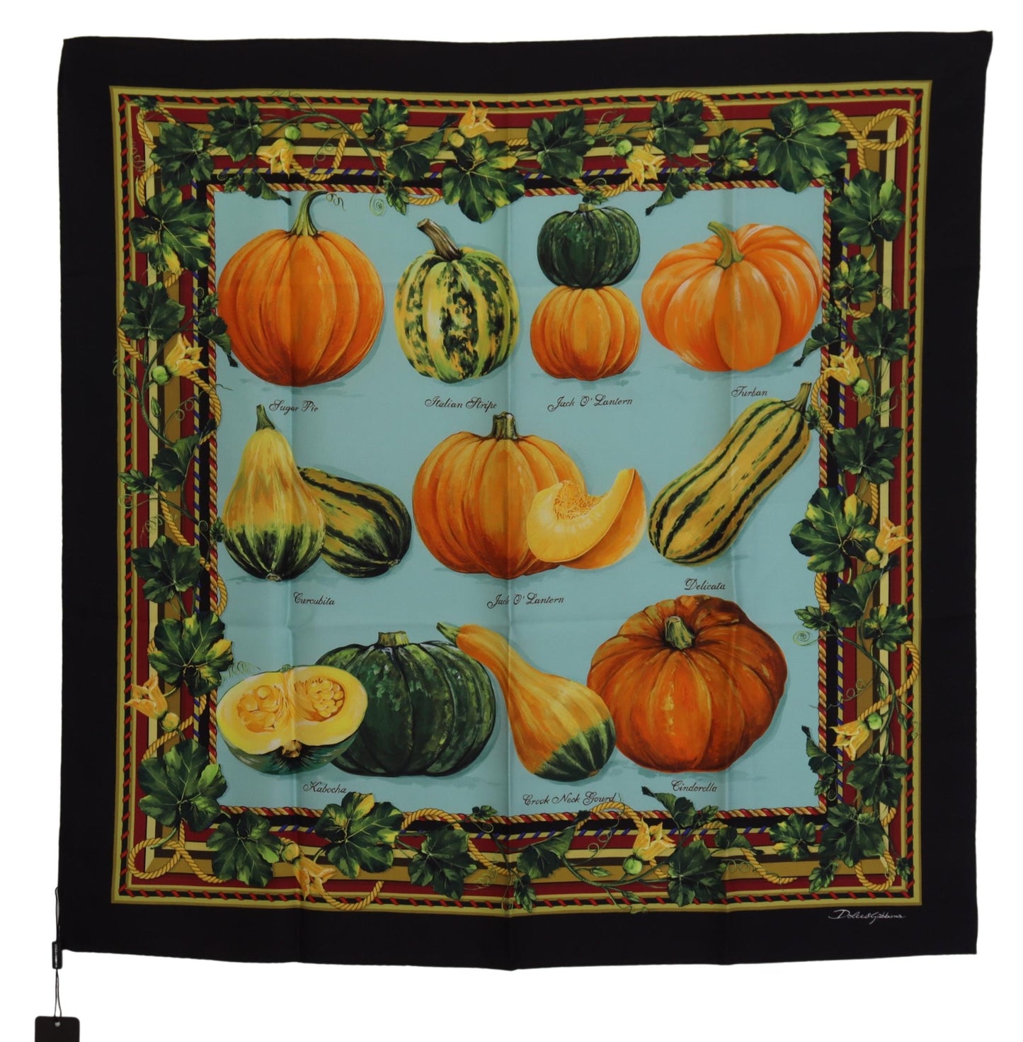 Dolce & Gabbana Elegant Multicolor Silk Square Scarf