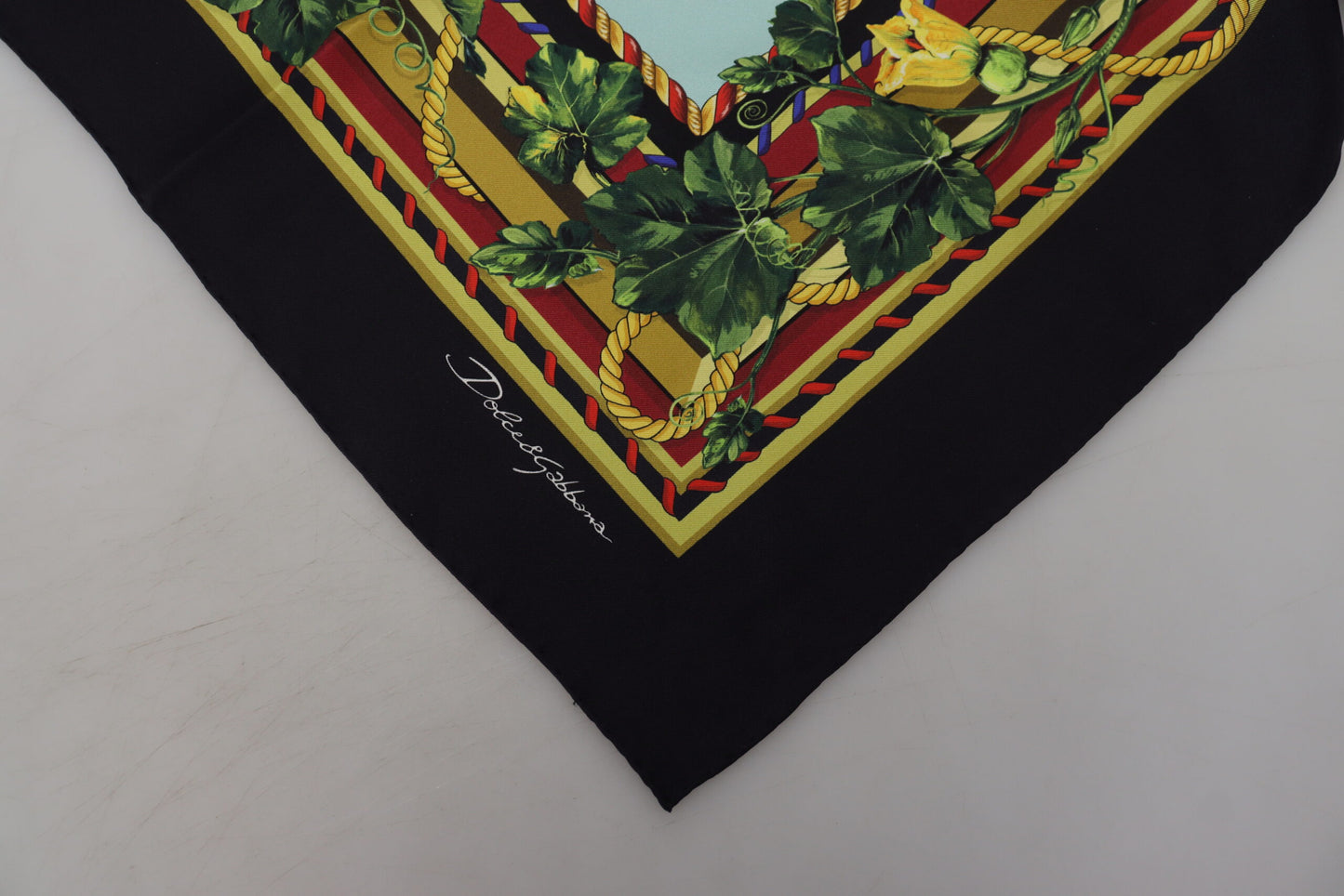 Dolce & Gabbana Elegant Multicolor Silk Square Scarf