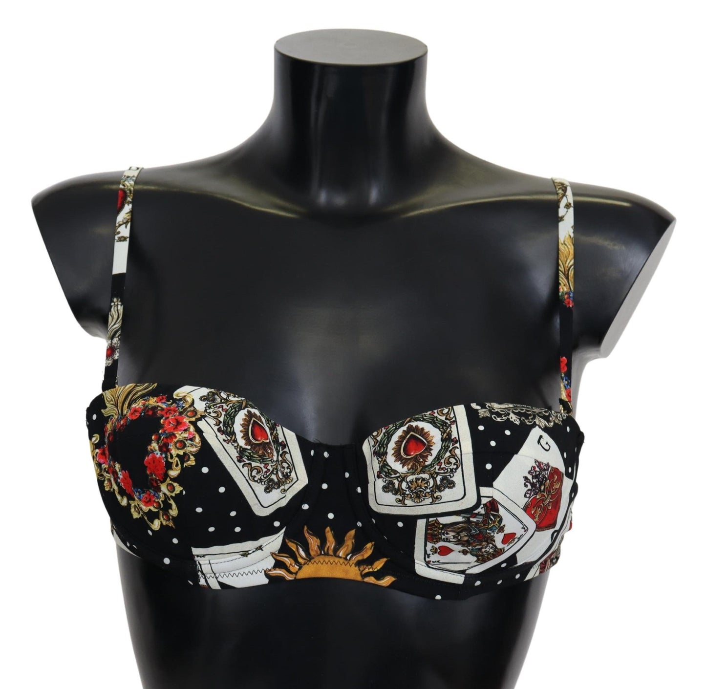 Dolce & Gabbana Elegant Card Deck Bikini Top