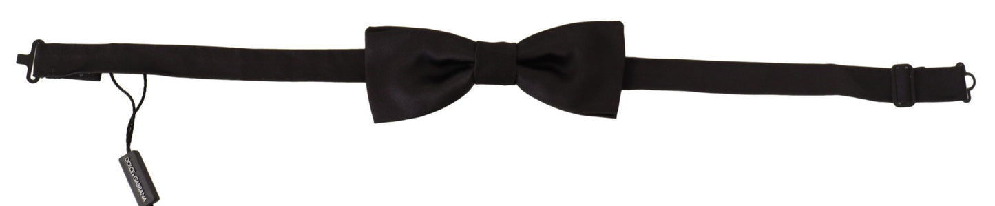 Dolce & Gabbana Elegant Silk Black Bow Tie