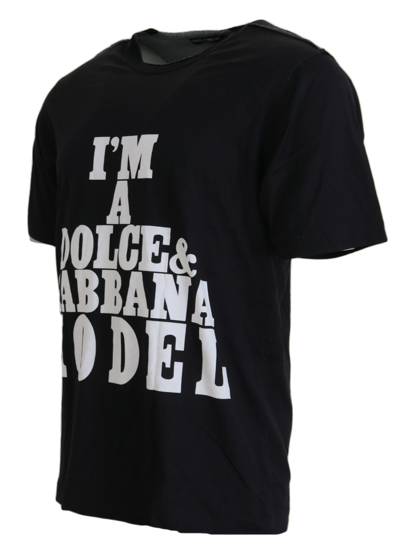 Dolce & Gabbana Elegant Black Crew Neck Casual Tee