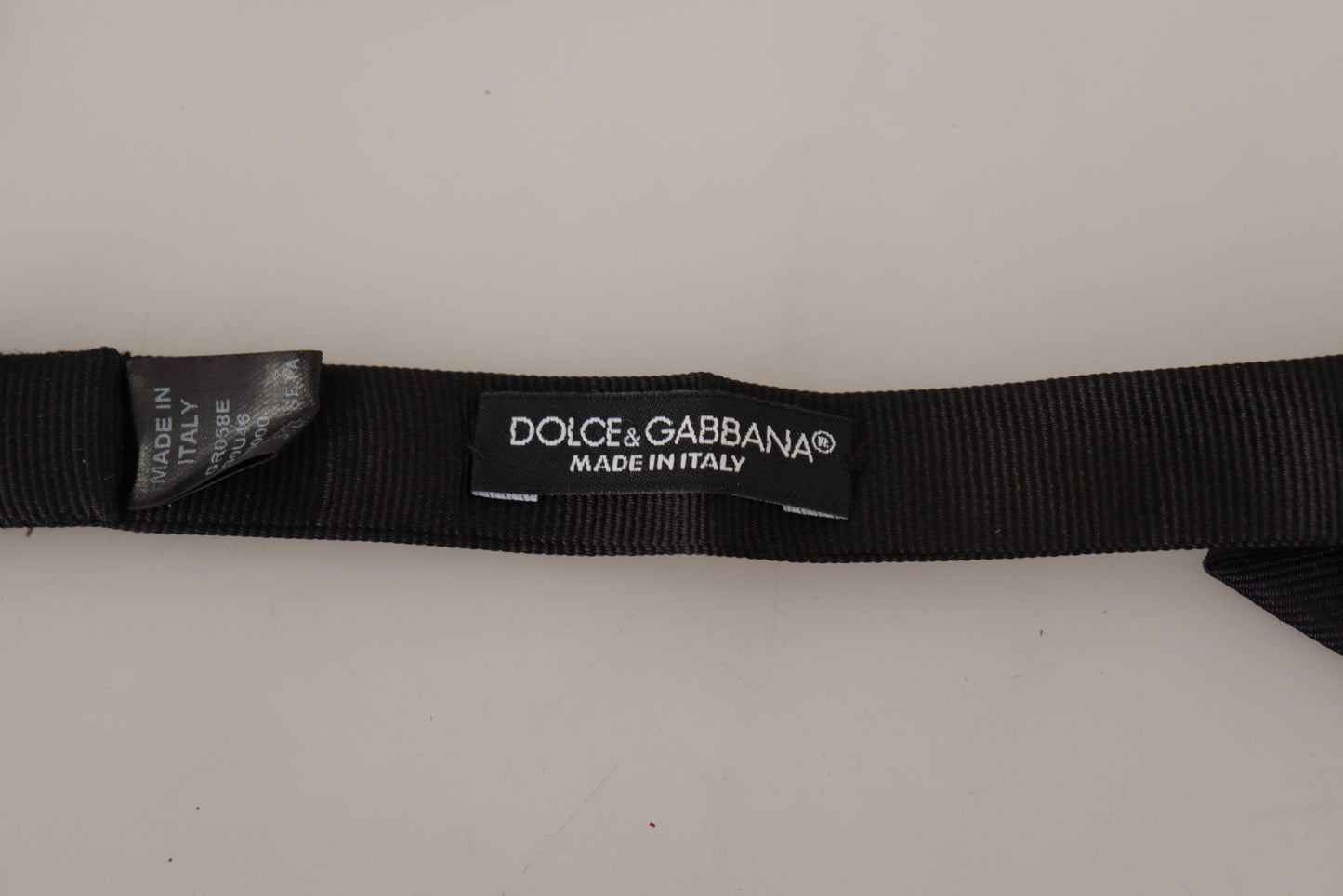 Dolce & Gabbana Elegant Black Silk Bow Tie