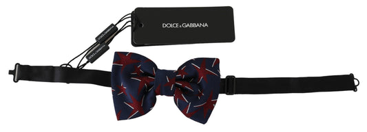 Dolce & Gabbana Starry Blue Bow Tie - Elegant Evening Accessory