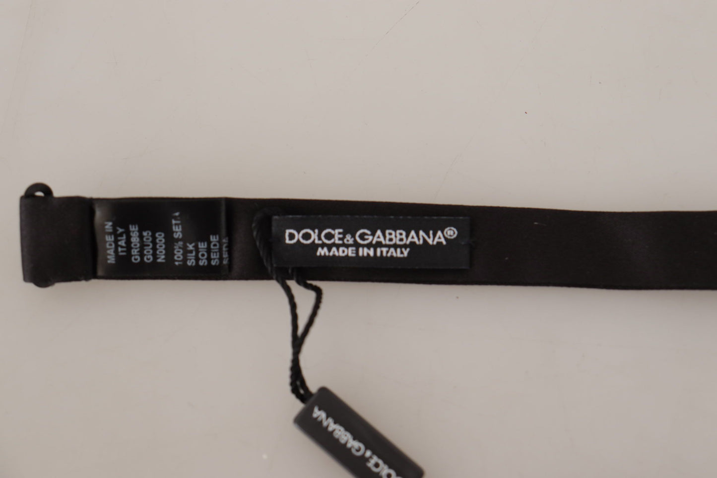 Dolce & Gabbana Black Silk Elegant Bow Tie